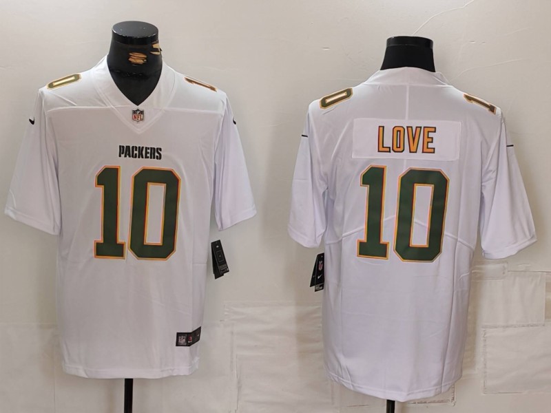 2024 Men Green Bay Packers #10 Jordan Love Nike White Player Game NFL Jersey->green bay packers->NFL Jersey